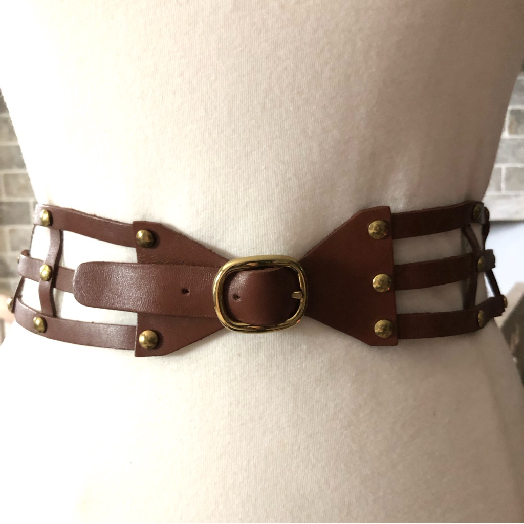 3 For $25 Women’s Caged Statement Belt